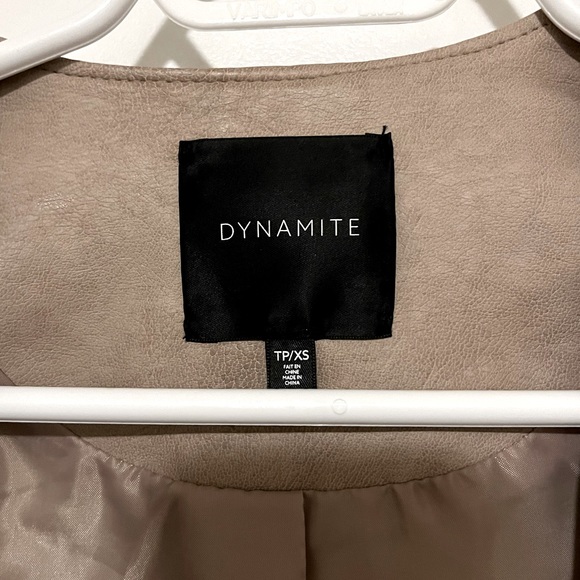 Dynamite Faux Leather Jacket dusty rose size XS - Picture 4 of 4